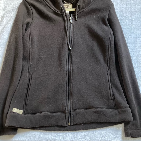 UGG Zip Up Hoodie, Brown, Size M. Excellent worn condition, like New!! - Picture 3 of 16